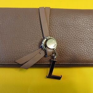 Chloe Flap Wallet with L Charm
